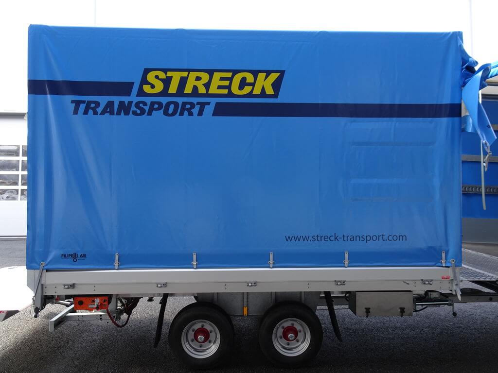 Carrosserie Filipelli AG Anhänger Streck Transport Plane