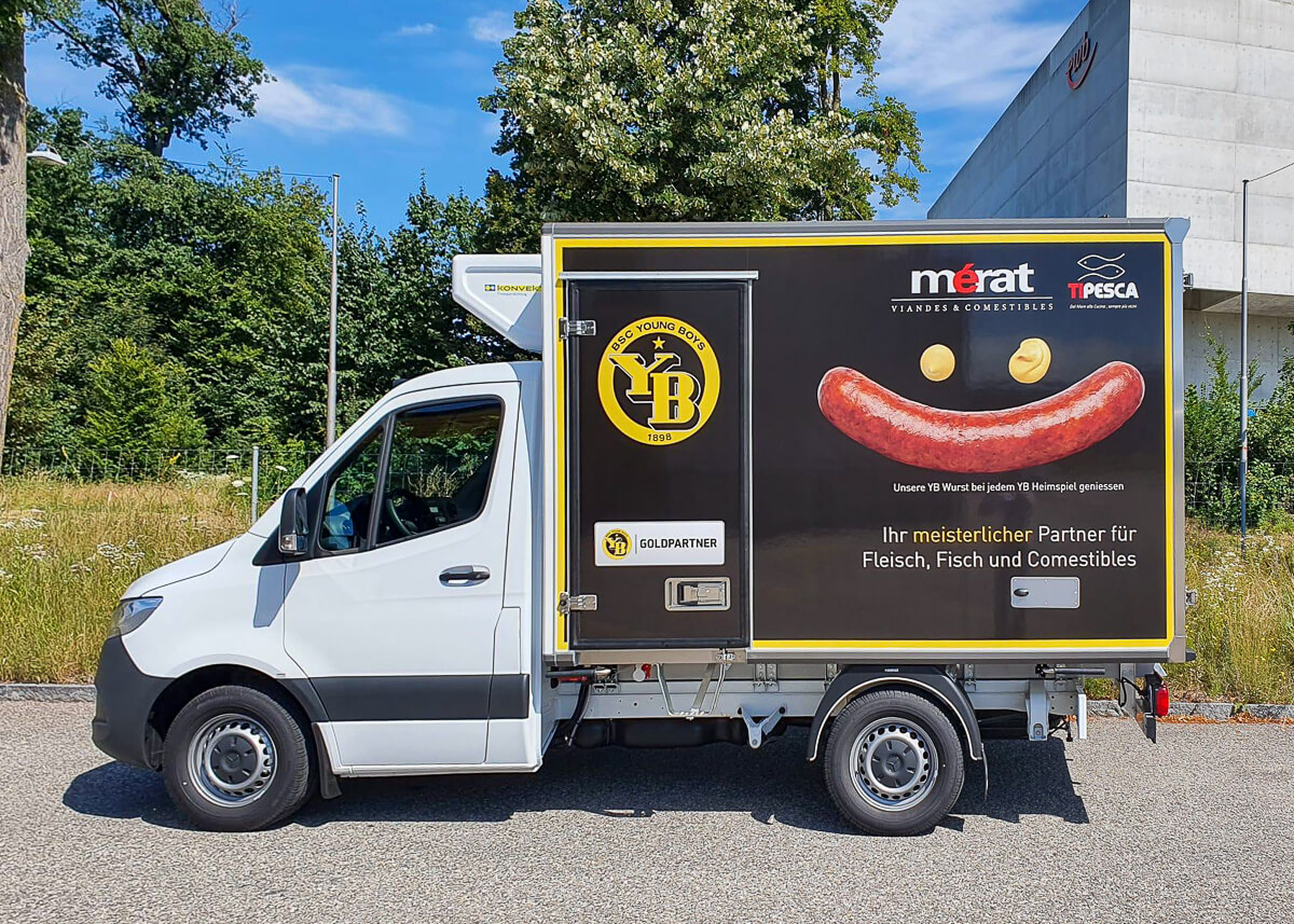 Carrosserie Filipelli AG Kühlkoffer YB young boys Wurst